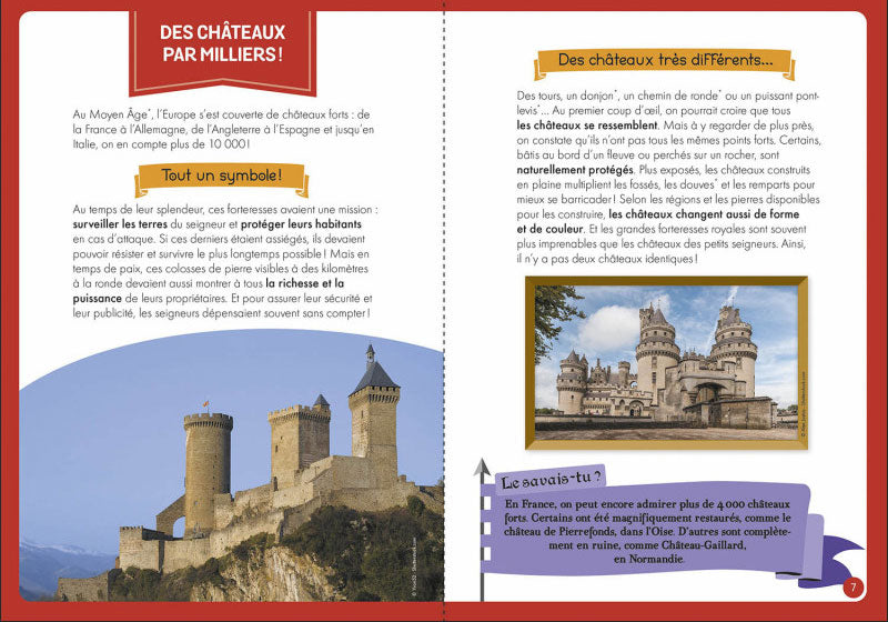 Coffret: à la découverte des châteaux-forts Jeux & loisirs créatifs La family shop   