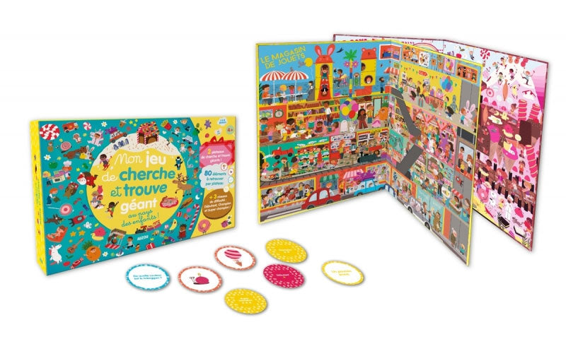 Mon jeu de Cherche et Trouve GEANT: Au pays des enfants Jeux & loisirs créatifs La family shop   