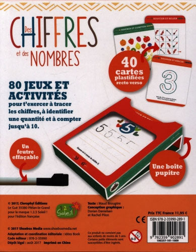 Des chiffres et des nombres - 4 ans - 1 - 3ème harmos Cahiers de jeux La family shop   