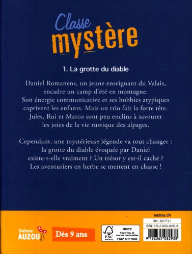 Classe Mystère T1 - La grotte du diable Livres La family shop   