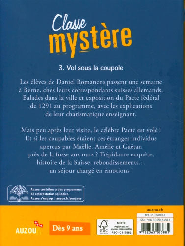 Classe Mystère T3 - Vol sous la coupole - Dès 9 ans Livres La family shop   