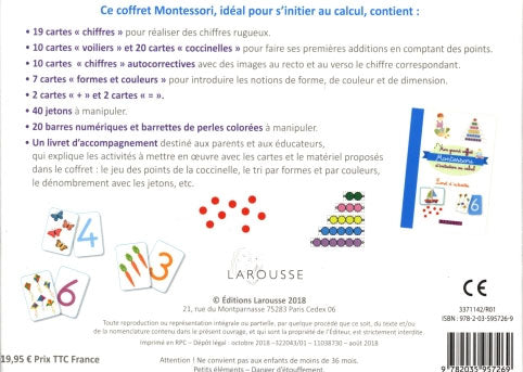 Mon grand coffret Montessori d'initiation au calcul - 4 ans Montessori & Steiner La family shop   