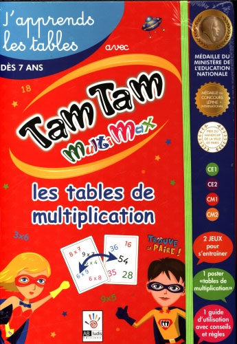 Coffret de cartes: Jeu de maths Tam Tam MultiMax - 7 ans Jeux & loisirs créatifs La family shop   