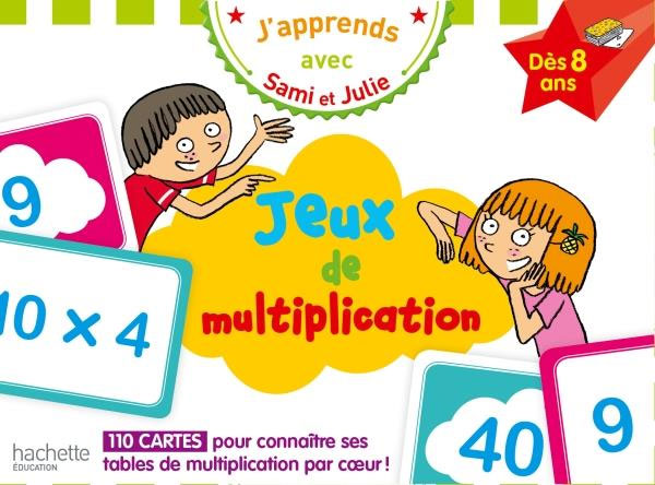 Jeu de maths: j'apprends les tables de multiplication avec Sami et Julie - dès 8 ans - Dès la 5P Harmos Jeux & loisirs créatifs La family shop   