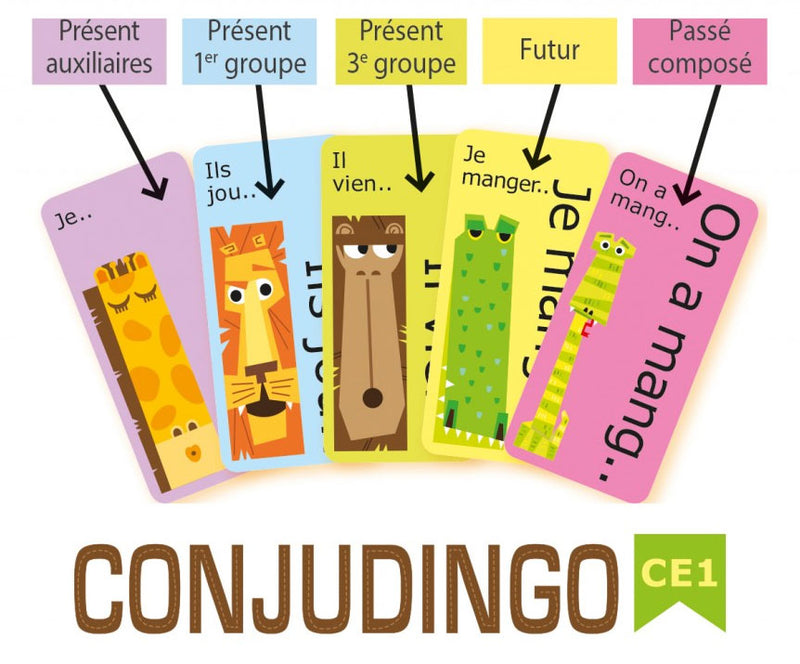 Conjudingo : 3 et 4 P - joue et apprend les conjugaisons Jeux & loisirs créatifs La family shop   