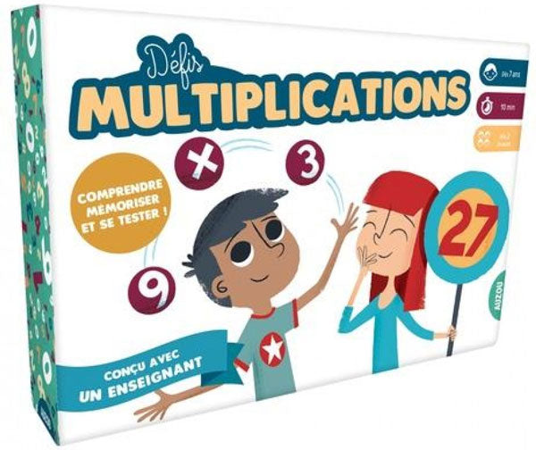 Défis multiplications. Jeux de maths - 7 ans - 3-5P Jeux & loisirs créatifs La family shop   