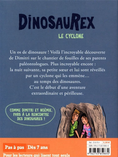 DinosauRex - Tome 1 : Le cyclone  - Dès 7 ans Livres La family shop   