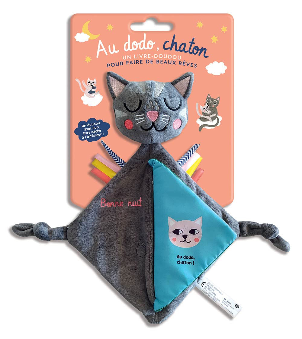 Au dodo, chaton - livre-doudou pour faire de beaux rêves Livres La family shop   