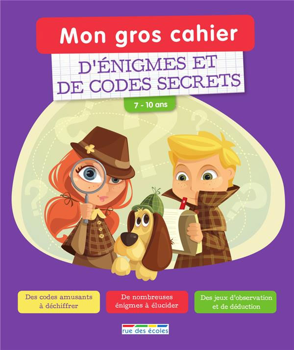 Mon gros cahier d'énigmes et de codes secrets Cahiers de jeux La Family Shop   