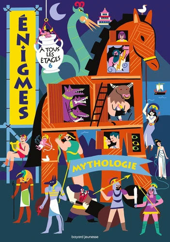 Livre jeux : Enigmes à tous les étages - T6, Mythologie - Dès 8 ans Cahiers de jeux La family shop   