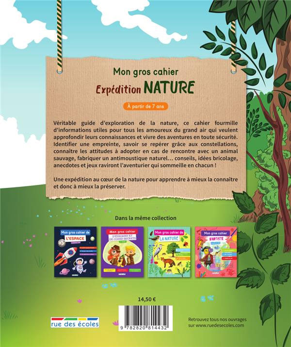 Mon gros cahier expédition nature - dès 7 ans Cahiers de jeux La Family Shop   