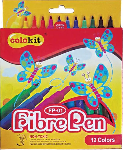 Boite de 12 feutres de couleur non toxiques Enfant Jeux & loisirs créatifs La family shop   
