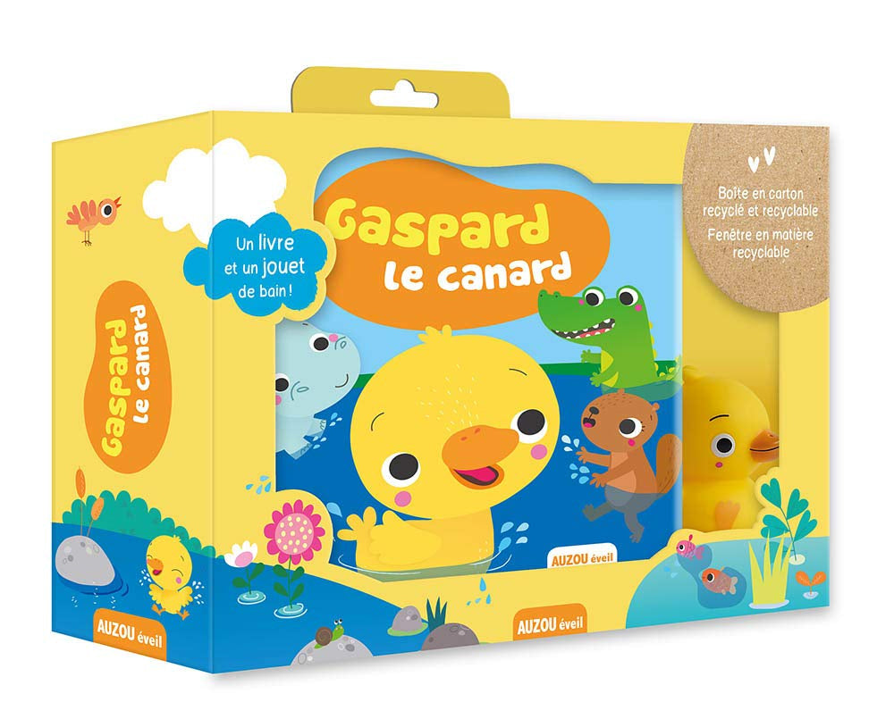 Livre de bain: Coffret de bain - Livre de bain et jeu - Gaspard le canard Livres La family shop   