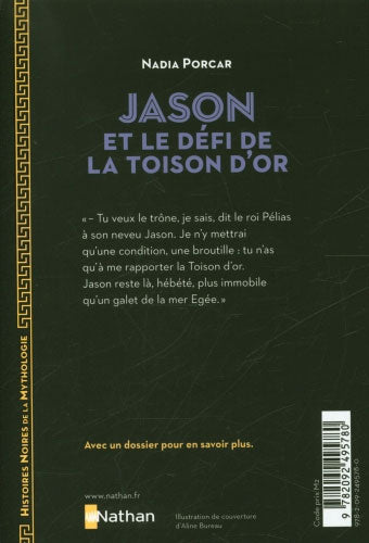 Jason et le défi de la Toison d'Or - Histoires noires de la mythologie Livres La family shop   