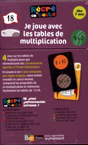 Je joue avec les tables de multiplication: Jeu de maths - 7 - 8 ans - 4 - 5P Harmos Jeux & loisirs créatifs La family shop   