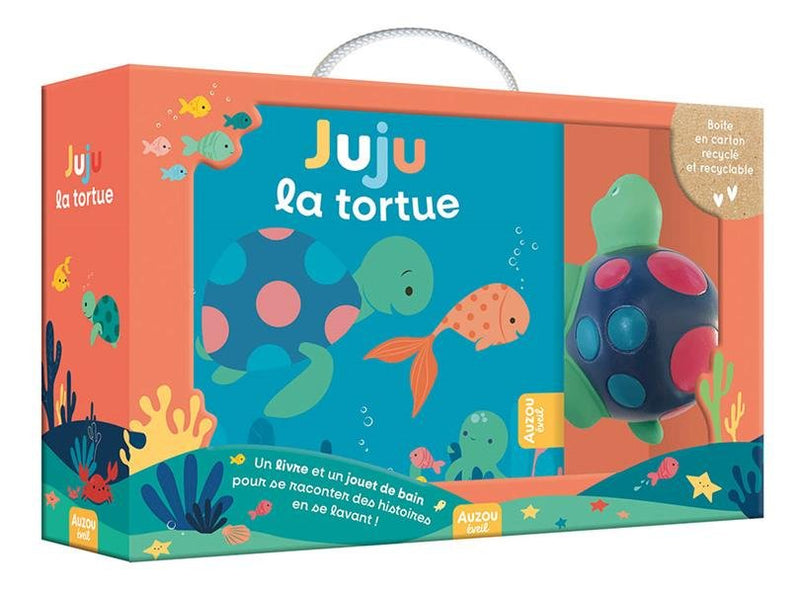 Coffret de bain - Livre de bain et jeu - Juju la tortue Jeux & loisirs créatifs La family shop   
