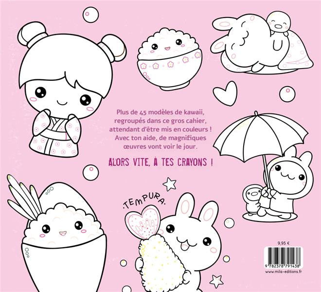 Mon gros cahier de kawaii à colorier Jeux & loisirs créatifs La family shop   