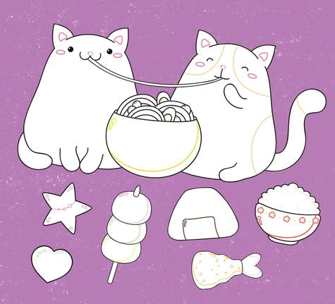 Mon gros cahier de kawaii à colorier Jeux & loisirs créatifs La family shop   