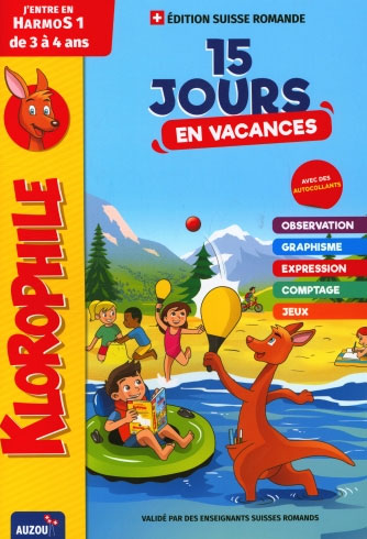 Klorophile - J'entre en 1ère HarmoS - 15 jours en vacances Cahiers de vacances OLF   