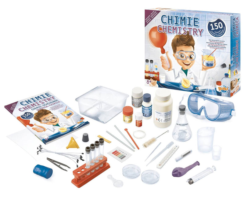150 Expériences scientifiques sans produits chimiques. Chemielabor -150 Experimente Jeux & loisirs créatifs swissgame   