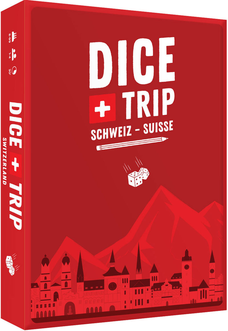 Dice Trip Suisse - Parcourir les villes suisses en jouant Jeux & loisirs créatifs La family shop   