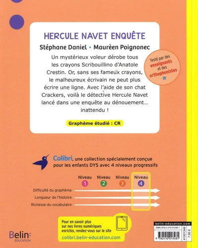 Hercule Navet enquête. Dyslexie N4 - 5-6P Dyslexie et concentration La family shop   