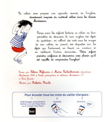 Mon cahier Montessori d'anglais 6-9 ans Montessori & Steiner La Family Shop   