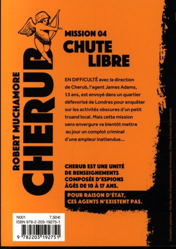 Cherub - Chute libre - T4 Livres La family shop   