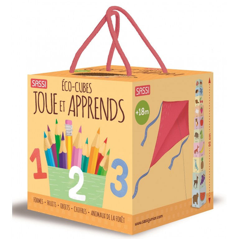 Eco-cubes - Coffret de cubes dès 18 mois Jeux & loisirs créatifs La Family Shop   