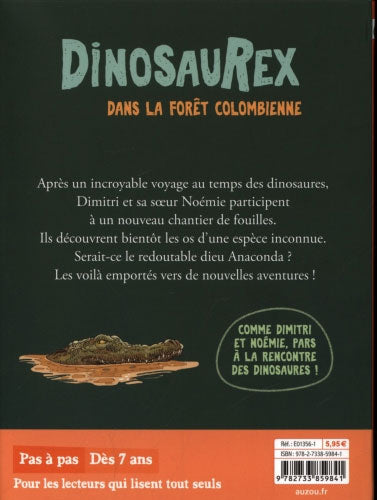DinosauRex - Tome 2 : Dans la forêt colombienne  - Dès 7 ans Livres La family shop   