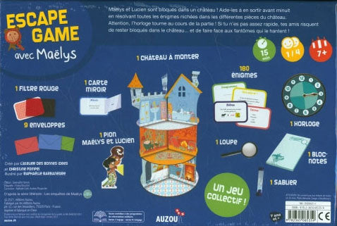 Escape game avec Maëlys - 180 énigmes à résoudre Jeux & loisirs créatifs La family shop   