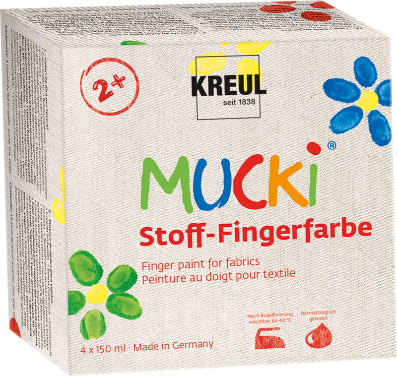 Gouache à doigts sur textile Mucki® Coffret - Dès 3 ans Jeux & loisirs créatifs La family shop   