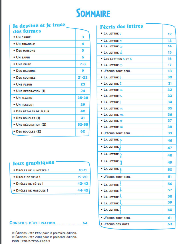 Des jeux pour commencer à écrire. 4-6 ans -1-3ème harmos Cahiers de jeux La family shop   