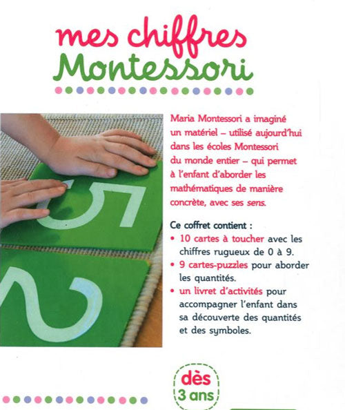 Coffret de calcul : Mes chiffres Montessori - 3-6 ans Montessori & Steiner La family shop   