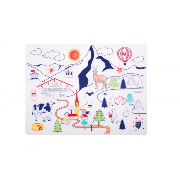 Coloriage en silicone: Montagnes Suisses à colorier Jeux & loisirs créatifs Happyclown   