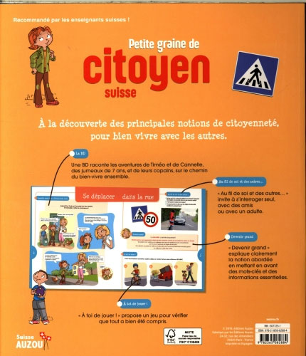 Petite graine de citoyen suisse - 3 et 4P Harmos - Bien vivre ensemble Livres La family shop   