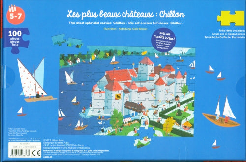 Mon puzzle Suisse: Château de Chillon - Enfant 5 ans - 100 pièces Jeux & loisirs créatifs La family shop   