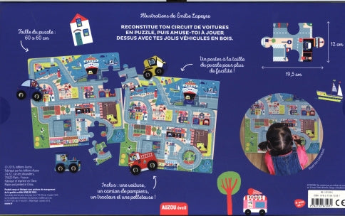 Mon circuit de voiture en puzzle - Dès 12 mois Jeux & loisirs créatifs La family shop   