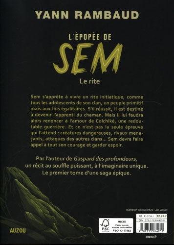 L'épopée de Sem, Le rite - T1 - Livre ado (13-15 ans) Livres La family shop   