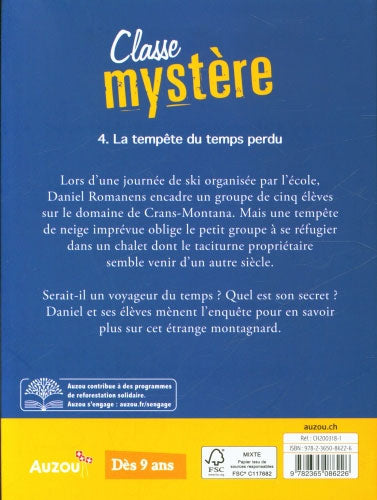 Classe Mystère T4 - La tempête du temps perdu - Dès 9 ans Livres La Family Shop   
