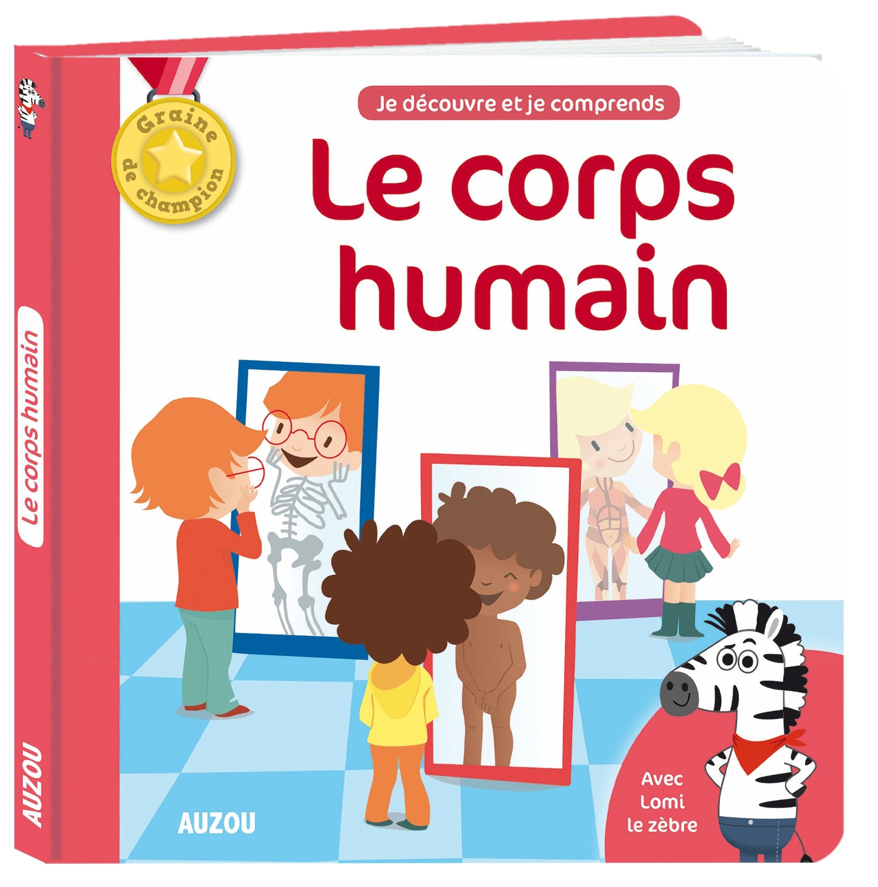 Le corps humain avec la mascotte Lomi Livres La family shop   