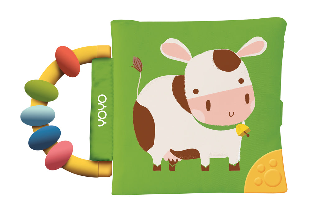 Mon tout-doux livre-hochet : vache Livres La family shop   