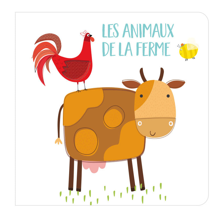 Cubes tissu et livre d'éveil - Les animaux de la ferme - Bébé dès 6 mois Jeux & loisirs créatifs Dilisco   