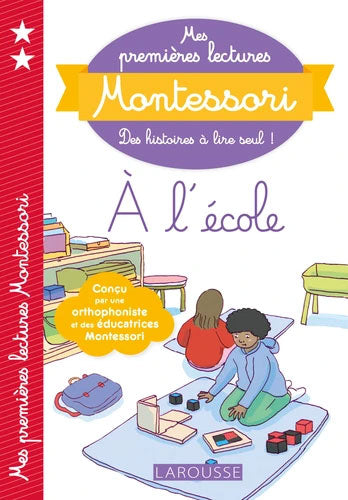 A l'école - Mes premières lectures Montessori - Lettres en lié (cursive) - N2 Montessori & Steiner La family shop   