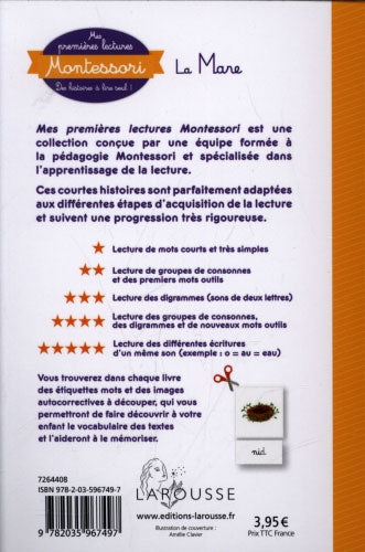 La Mare - Mes premières lectures Montessori - Lettres en lié (cursive) - N1 Montessori & Steiner La family shop   