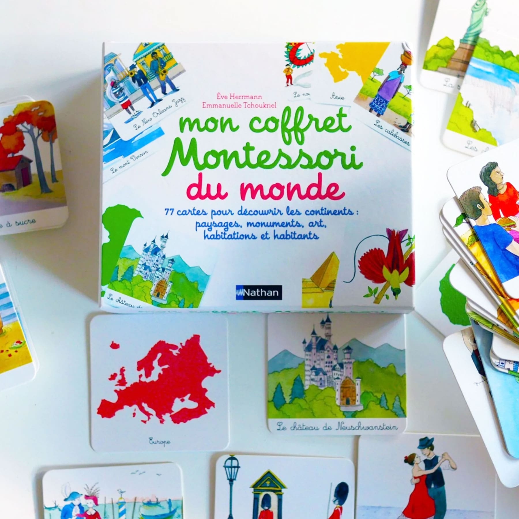 Mon coffret Montessori du monde - Enfant dès 3 ans Montessori & Steiner La family shop   