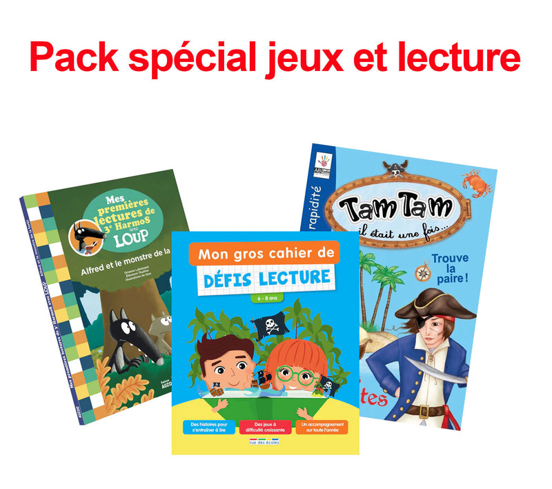 Pack Spécial jeux et lecture Livres La family shop   