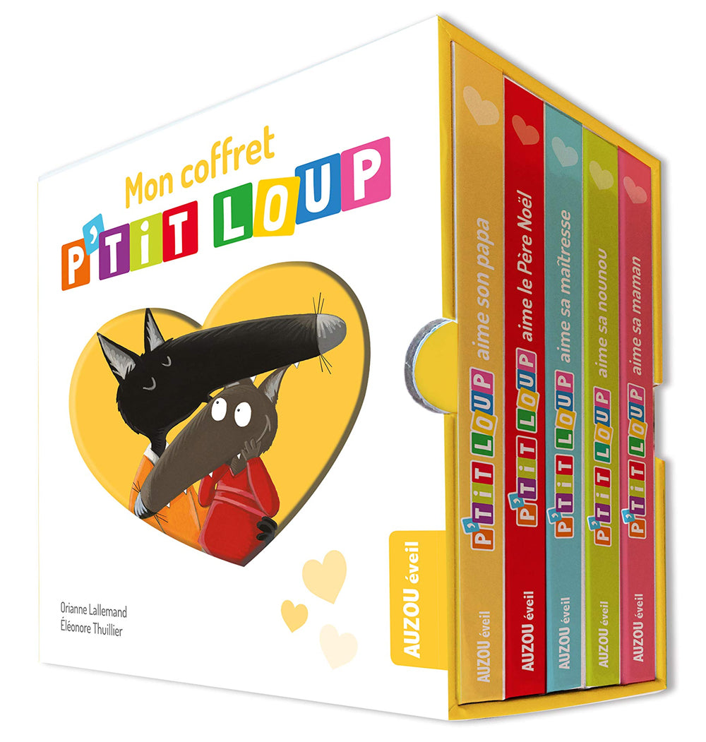 Mon coffret tout-carton : P'tit Loup aime Livres La family shop   