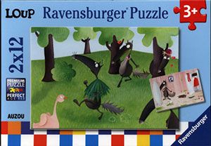 Puzzle Loup qui voulait changer de couleur - 2x12 pièces Jeux & loisirs créatifs La family shop   