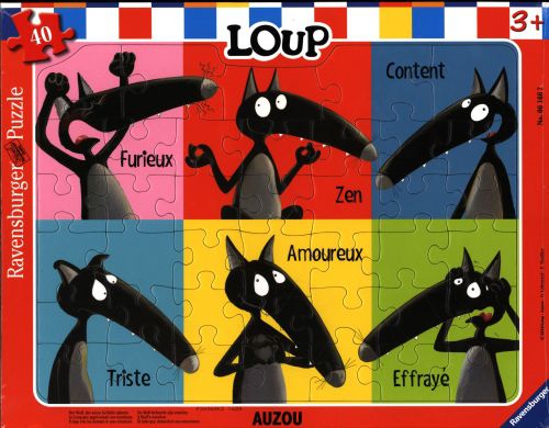Puzzle Loup qui apprivoisait ses émotions - 40 pièces Jeux & loisirs créatifs La family shop   